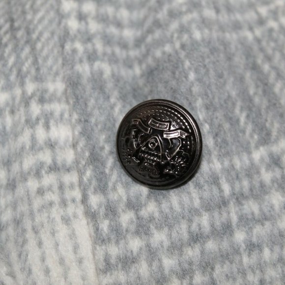 Torrid Plaid Wool Blend Midi Coat Gray HW9555 - Picture 8 of 10